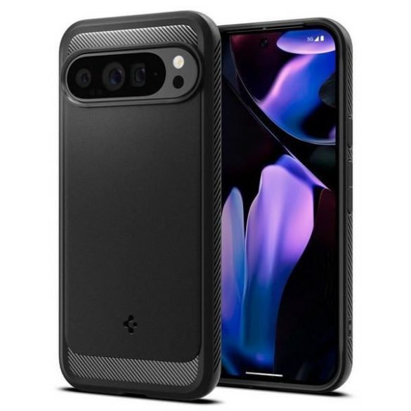 Spigen Rugged Armor tok Google Pixel 9 Pro XL - fekete