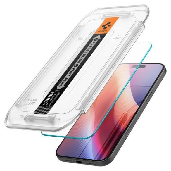 Spigen Glas.tR ”EZ FIT” üvegfólia felhelyezést segítő kerettel iPhone 16 Pro Max (2 db)