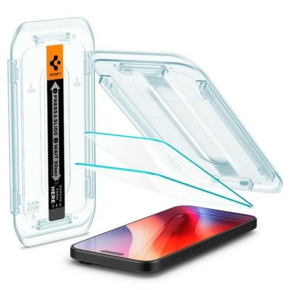 Spigen Glas.tR ”EZ FIT” üvegfólia felhelyezést segítő kerettel iPhone 16 Pro Max (2 db)