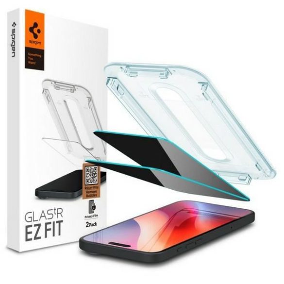 Spigen Glas.tR betekintésvédett edzett üveg felhelyezést segítő kerettel iPhone 16 Pro Max - 2 db