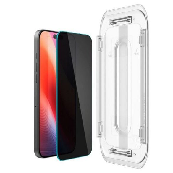 Spigen Glas.tR betekintésvédett edzett üveg felhelyezést segítő kerettel iPhone 16 Pro Max - 2 db