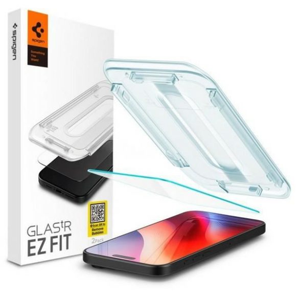 Spigen Glas.tR ”EZ FIT” üvegfólia felhelyezést segítő kerettel iPhone 16 Pro Max