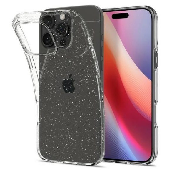 Spigen Liquid Crystal tok iPhone 16 Pro Max - átlátszó csillogós