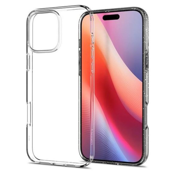 Spigen Liquid Crystal tok iPhone 16 Pro Max - átlátszó csillogós