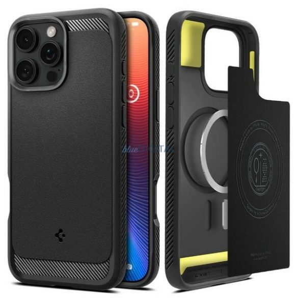 Spigen Rugged Armor tok iPhone 16 Pro Max - fekete