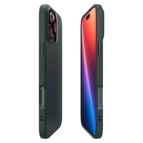 Spigen Liquid Air tok iPhone 16 Pro Max - sötétzöld