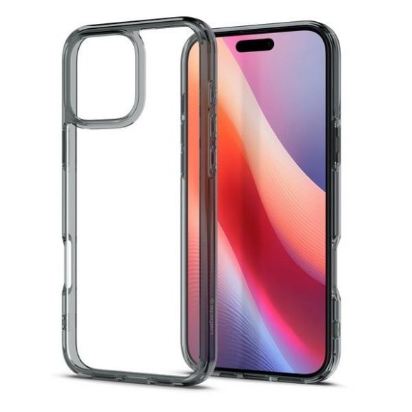 Spigen Ultra Hybrid tok iPhone 16 Pro Max - átlátszó szürke szegéllyel