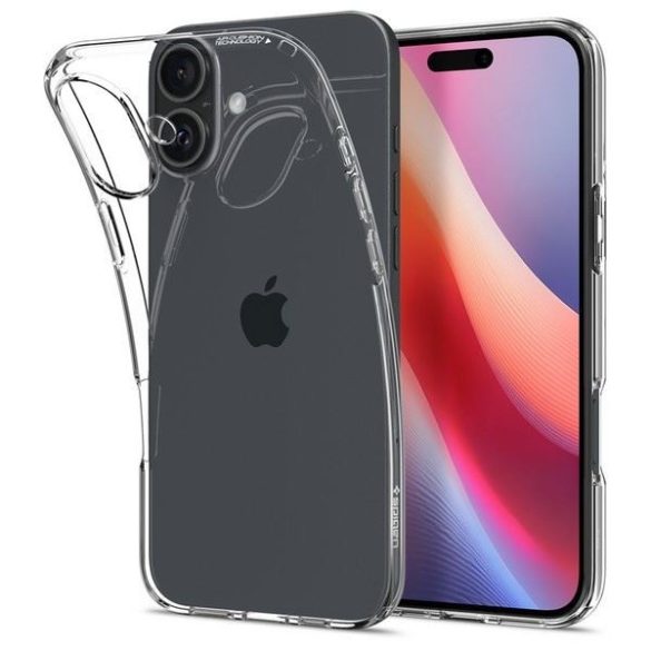 Spigen Liquid Crystal tok iPhone 16 Plus - átlátszó