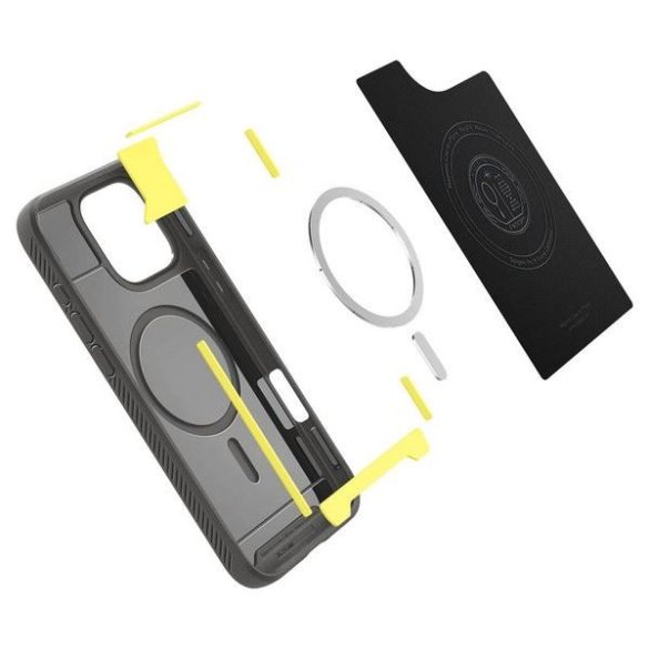 Spigen Rugged Armor tok iPhone 16 Pro - szürke