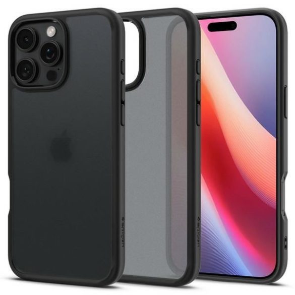 Spigen Ultra Hybrid tok iPhone 16 Pro - áttetsző fekete