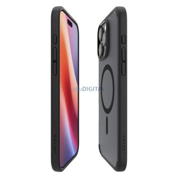 Spigen Ultra Hybrid MagSafe tok iPhone 16 Pro - áttetsző fekete