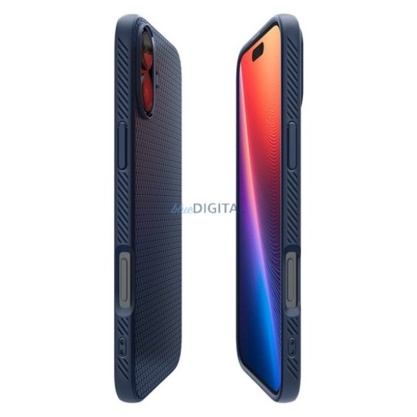 Spigen Liquid Air tok iPhone 16 - tengerészkék