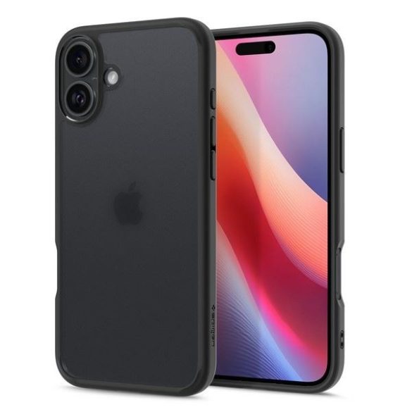 Spigen Ultra Hybrid tok iPhone 16 - áttetsző fekete