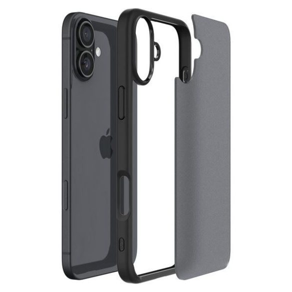 Spigen Ultra Hybrid tok iPhone 16 - áttetsző fekete