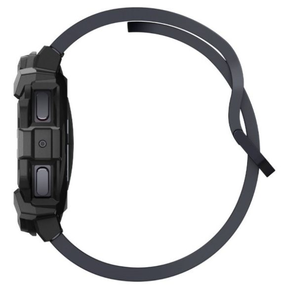 Spigen Rugged Armor tok + szíj Samsung Galaxy Watch 7 44mm - fekete