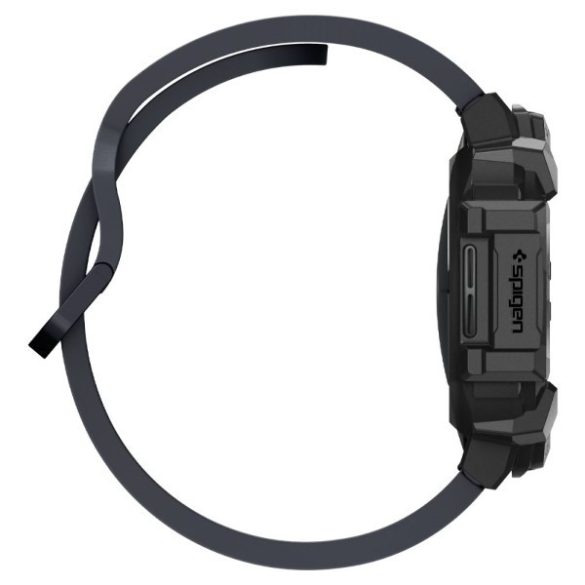 Spigen Rugged Armor tok + szíj Samsung Galaxy Watch 7 44mm - fekete