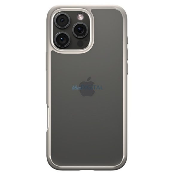 Spigen Ultra Hybrid tok iPhone 16 Pro Max - átlátszó bézs szegéllyel