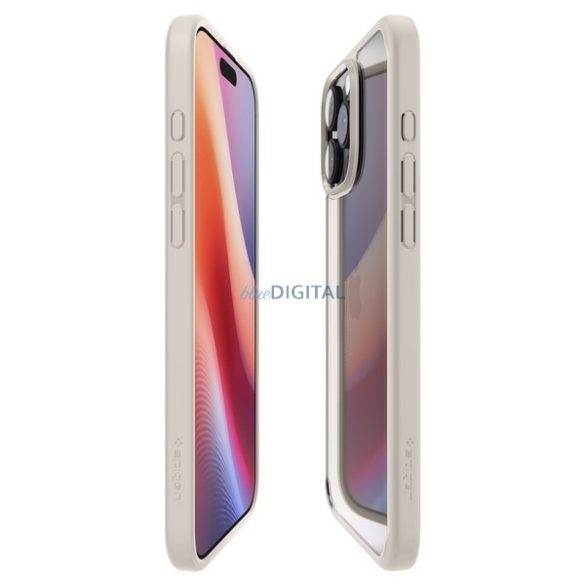 Spigen Ultra Hybrid tok iPhone 16 Pro Max - átlátszó bézs szegéllyel