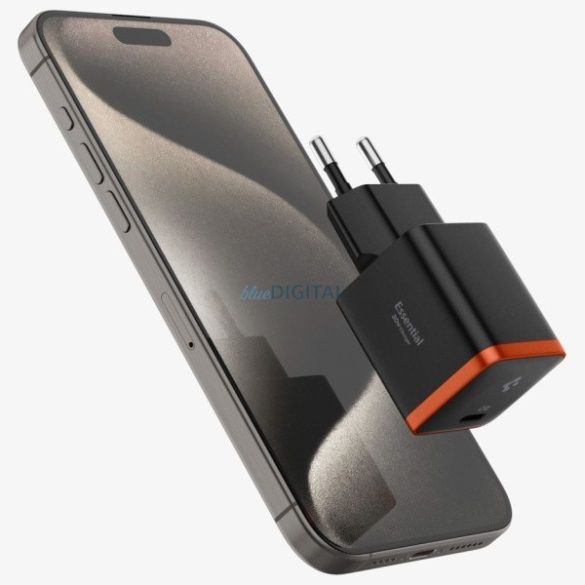 Spigen EE301EU ArcStation Essential hálózati töltő 1xUSB-C csatlakozással 30W - fekete