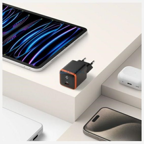 Spigen EE301EU ArcStation Essential hálózati töltő 1xUSB-C csatlakozással 30W - fekete