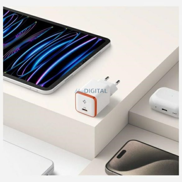 Spigen EE301EU ArcStation Essential hálózati töltő 1xUSB-C csatlakozással - fehér