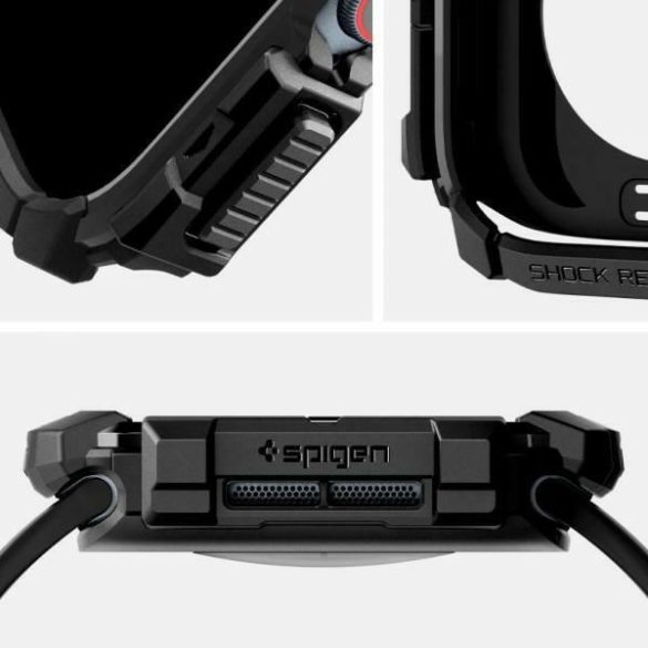 Spigen Rugged Armor tok Apple Watch 10 (42mm) - fekete