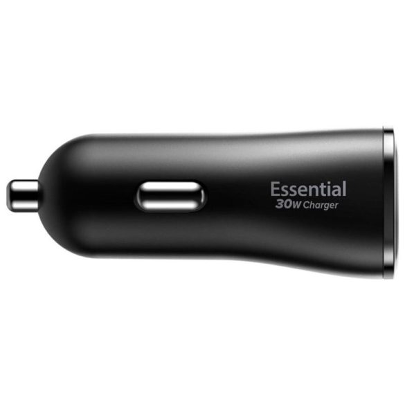 Spigen EV302 Essential autós töltő 2xUSB-A csatlakozással 30W - fekete