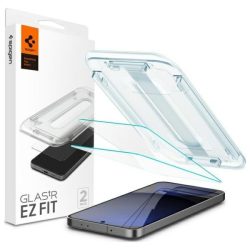   Spigen GLAS.TR"EZ FIT" edzett üveg kijelzővédő felhelyezést segítő kerettel Samsung Galaxy S24 FE - 2db