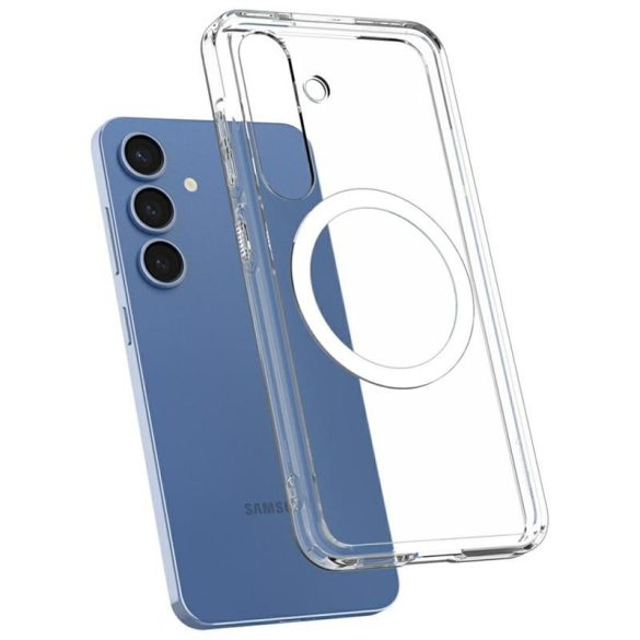 Spigen Ultra Hybrid MagSafe-kompatibilis tok Samsung Galaxy S25 - átlátszó-fehér
