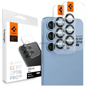 Camera Protector Spigen Optik Pro Glas.TR "EZ FIT" 2pcs for Samsung Galaxy S25 black