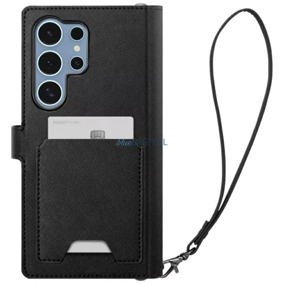 Spigen Wallet „S” tok Samsung Galaxy S25 Ultra készülékhez, fekete