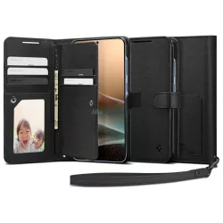   Spigen Wallet S tok Samsung Galaxy S25+ készülékhez, fekete