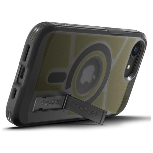Spigen Tough Armor MagSafe-kompatibilis tok iPhone 16e - fekete