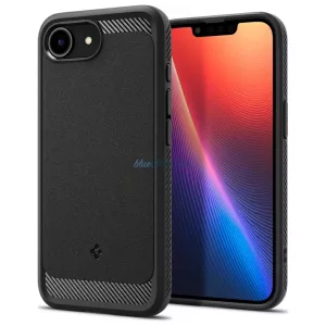 Spigen Rugged Armor Mag MagSafe tok iPhone 16e, fekete