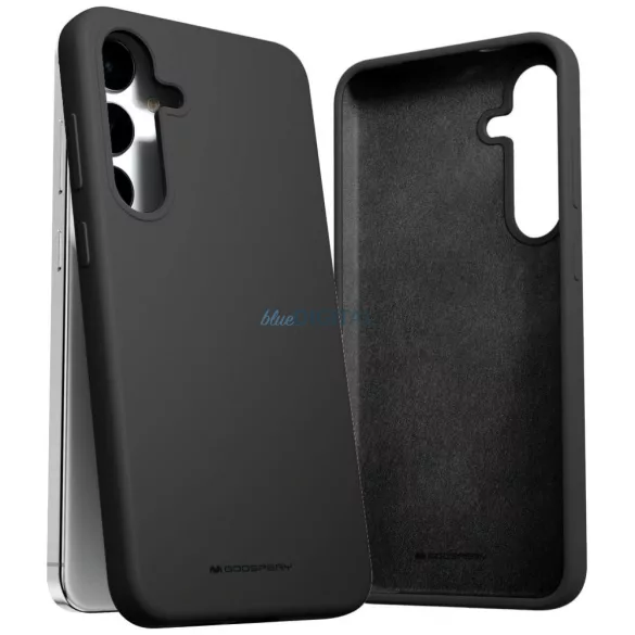 Mercury Samsung S24+ S926 fekete szilikon tok