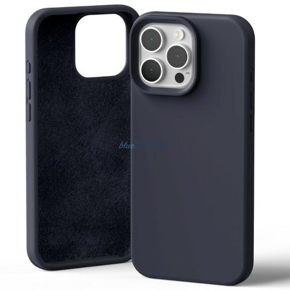 Mercury Silicone tok iPhone 16 Pro Max - tengerészkék