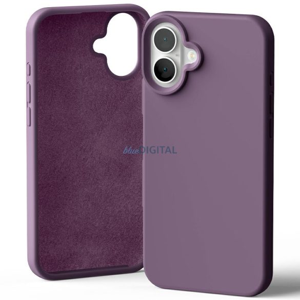 Mercury Silicone tok iPhone 16 Plus - lila