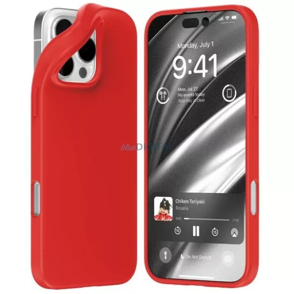Mercury Soft tok iPhone 16 Pro Max - piros
