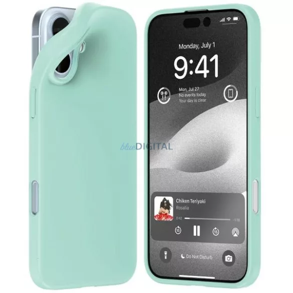 Mercury Soft tok iPhone 16 Plus - mentazöld