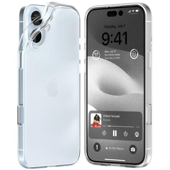 Mercury Jelly Clear tok iPhone 16 Plus - átlátszó