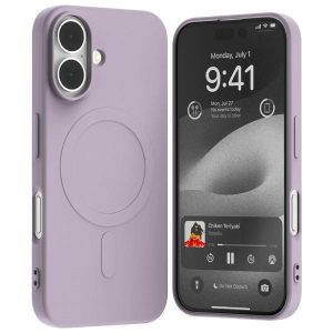 Mercury Semi-Silicone MagSafe-kompatibilis tok iPhone 16 - lila