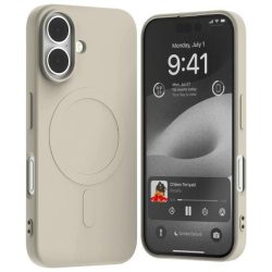   Mercury Semi-Silicone MagSafe-kompatibilis tok iPhone 16 - bézs