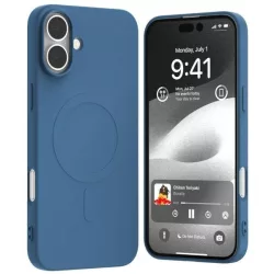   Mercury Semi-Silicone MagSafe-kompatibilis tok iPhone 16 Plus - kék