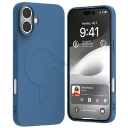   Mercury Semi-Silicone MagSafe-kompatibilis tok iPhone 16 Plus - kék