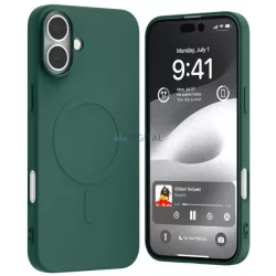   Mercury Semi-Silicone MagSafe-kompatibilis tok iPhone 16 Plus - zöld