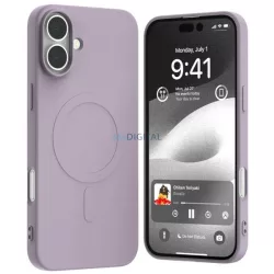   Mercury Semi-Silicone MagSafe-kompatibilis tok iPhone 16 Plus - lila