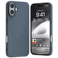   Mercury Semi-Silicone MagSafe-kompatibilis tok iPhone 16 Plus - sötétkék