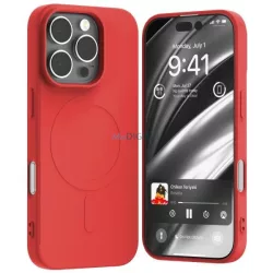   Mercury Semi-Silicone MagSafe-kompatibilis tok iPhone 16 Pro - piros