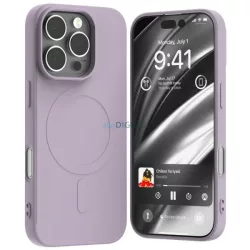   Mercury Semi-Silicone MagSafe-kompatibilis tok iPhone 16 Pro - lila