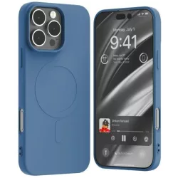   Mercury Semi-Silicone MagSafe-kompatibilis tok iPhone 16 Pro Max - kék